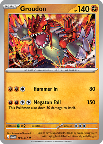 Karta Pokemon 108 217  Groudon [Ascended Heroes].JPG