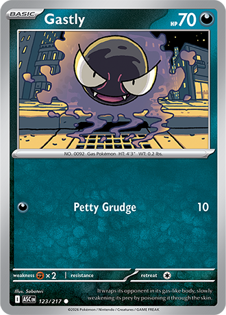 Karta Pokemon 123 217  Gastly [Ascended Heroes].JPG