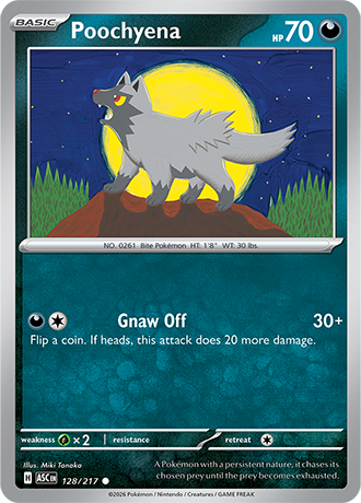 Karta Pokemon 128 217  Poochyena [Ascended Heroes].JPG
