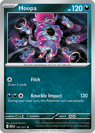 Karta Pokemon 141 217  Hoopa [Ascended Heroes].JPG