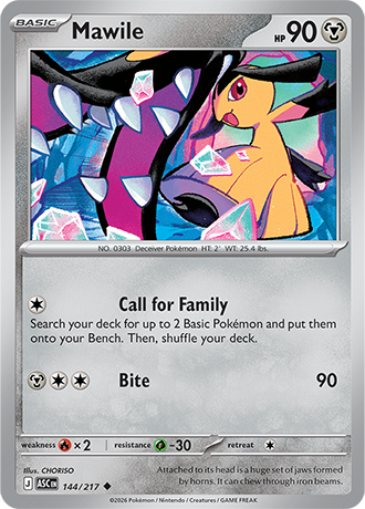 Karta Pokemon 144 217  Mawile [Ascended Heroes].JPG