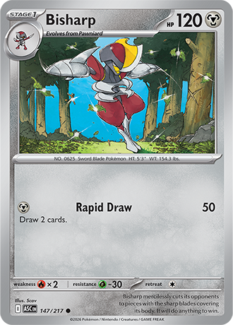 Karta Pokemon 147 217  Bisharp [Ascended Heroes].JPG