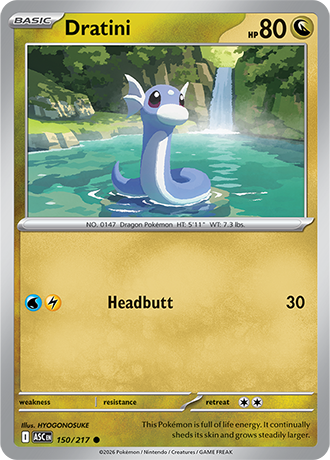 Karta Pokemon 150 217  Dratini [Ascended Heroes].JPG