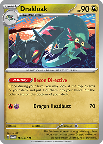 Karta Pokemon 159 217  Drakloak [Ascended Heroes].JPG
