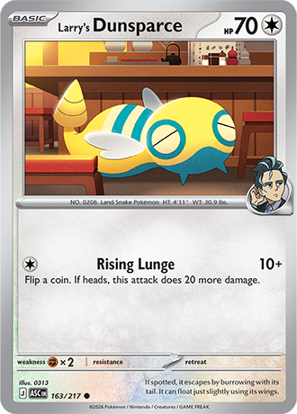 Karta Pokemon 163 217  Larry's Dunsparce [Ascended Heroes].JPG