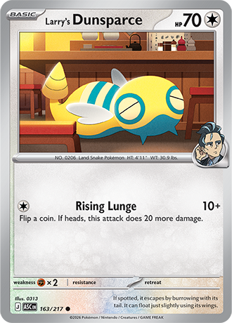 Karta Pokemon 163 217  Larry's Dunsparce [Ascended Heroes].JPG