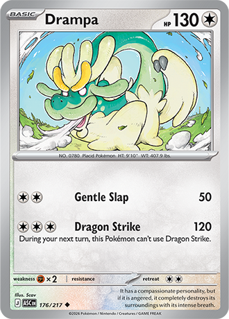 Karta Pokemon 176 217  Drampa [Ascended Heroes].JPG
