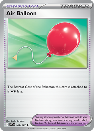 Karta Pokemon 181 217  Air Balloon [Ascended Heroes].JPG