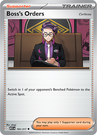 Karta Pokemon 183 217  Boss's Orders [Ascended Heroes].JPG