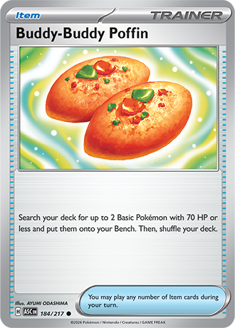 Karta Pokemon 184 217  Buddy-Buddy Poffin [Ascended Heroes].JPG