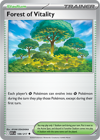 Karta Pokemon 188 217  Forest of Vitality [Ascended Heroes].JPG