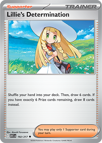 Karta Pokemon 192 217  Lillie's Determination [Ascended Heroes].JPG