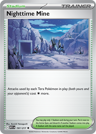 Karta Pokemon 197 217  Nighttime Mine [Ascended Heroes].JPG