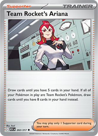 Karta Pokemon 202 217  Team Rocket's Ariana [Ascended Heroes].JPG