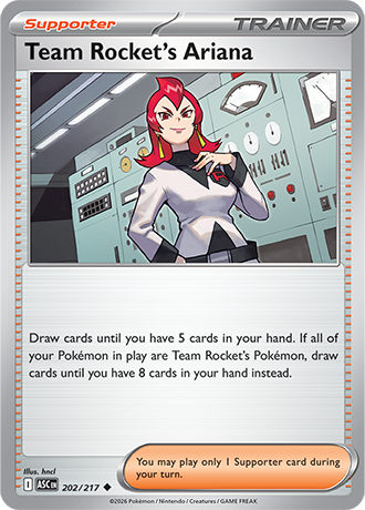 Karta Pokemon 202 217  Team Rocket's Ariana [Ascended Heroes].JPG