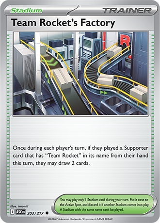 Karta Pokemon 203 217  Team Rocket's Factory [Ascended Heroes].JPG