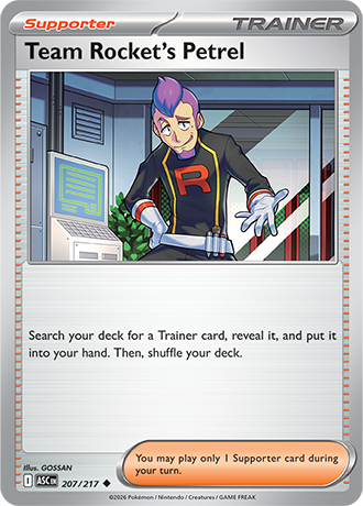 Karta Pokemon 207 217  Team Rocket's Petrel [Ascended Heroes].JPG