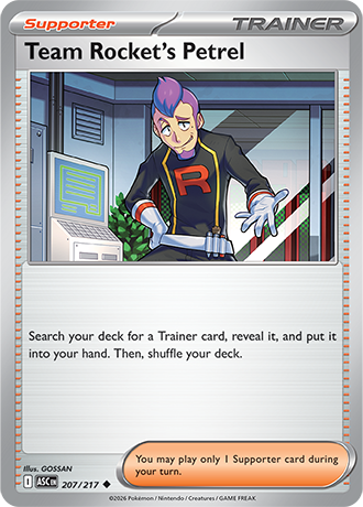 Karta Pokemon 207 217  Team Rocket's Petrel [Ascended Heroes].JPG