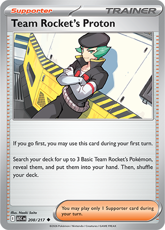 Karta Pokemon 208 217  Team Rocket's Proton [Ascended Heroes].JPG