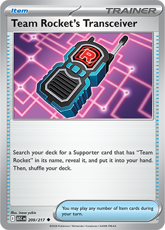 Karta Pokemon 209 217  Team Rocket's Transceiver [Ascended Heroes].JPG