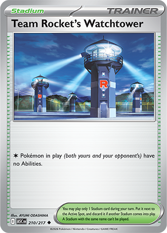 Karta Pokemon 210 217  Team Rocket's Watchtower [Ascended Heroes].JPG