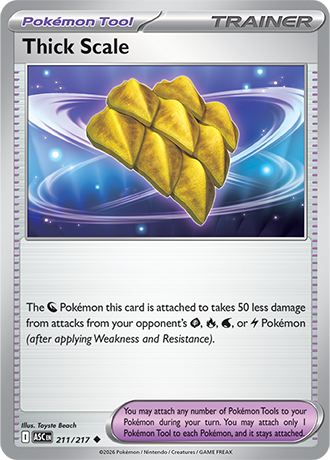 Karta Pokemon 211 217  Thick Scale [Ascended Heroes].JPG