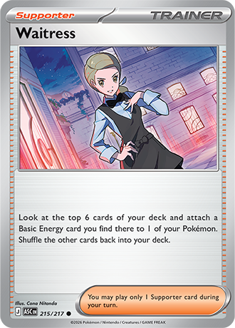 Karta Pokemon 215 217  Waitress [Ascended Heroes].JPG