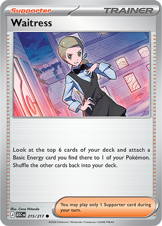Karta Pokemon 215 217  Waitress [Ascended Heroes].JPG