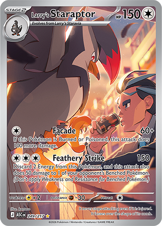 Karta Pokemon 249 217  Larry's Staraptor [Ascended Heroes].JPG