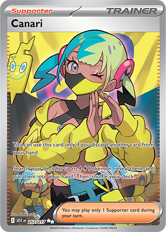 Karta Pokemon 257 217  Canari [Ascended Heroes].JPG