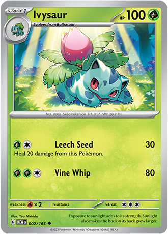 Karta Pokemon 002 165 Ivysaur [151].JPG
