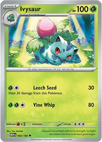 Karta Pokemon 002 165 Ivysaur [151].JPG