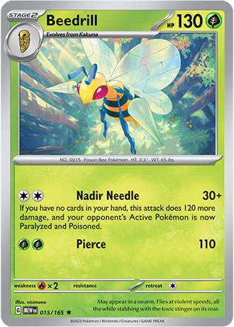 Karta Pokemon 015 165 Beedrill [151].JPG
