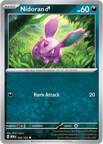 Karta Pokemon 032 165 NidoranÔÖé [151].JPG