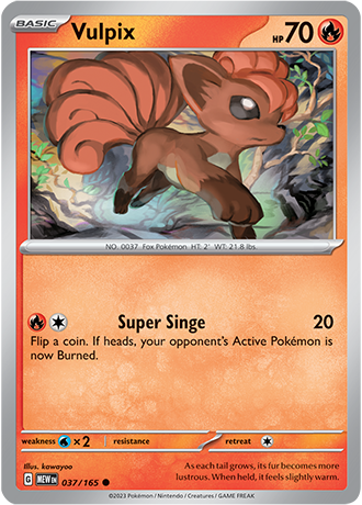 Karta Pokemon 037 165 Vulpix [151].JPG