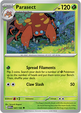 Karta Pokemon 047 165 Parasect [151].JPG