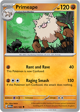 Karta Pokemon 057 165 Primeape [151].JPG