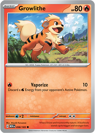 Karta Pokemon 058 165 Growlithe [151].JPG