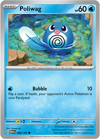 Karta Pokemon 060 165 Poliwag [151].JPG