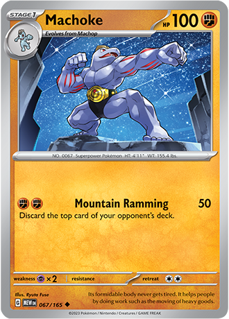 Karta Pokemon 067 165 Machoke [151].JPG