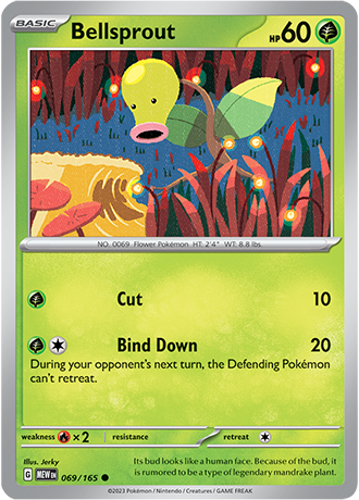 Karta Pokemon 069 165 Bellsprout [151].JPG