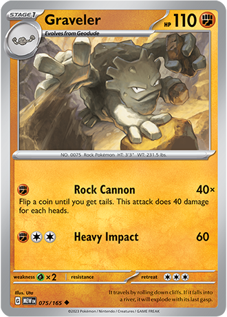 Karta Pokemon 075 165 Graveler [151].JPG