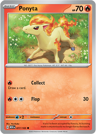 Karta Pokemon 077 165 Ponyta [151].JPG