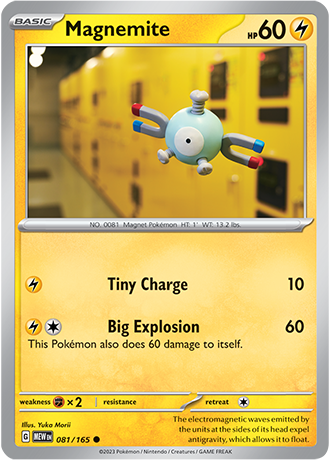 Karta Pokemon 081 165 Magnemite [151].JPG