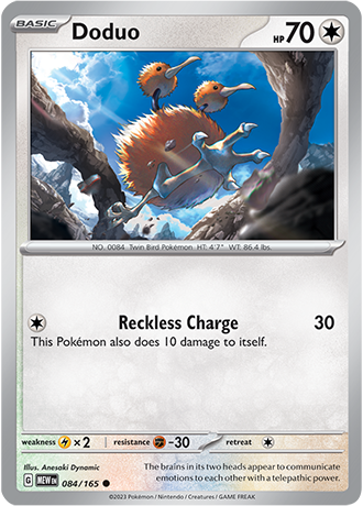 Karta Pokemon 084 165 Doduo [151].JPG