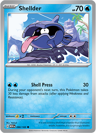 Karta Pokemon 090 165 Shellder [151].JPG