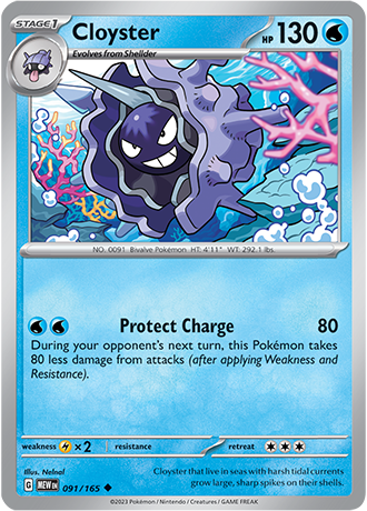 Karta Pokemon 091 165 Cloyster [151].JPG