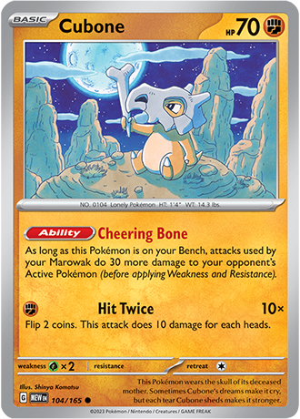 Karta Pokemon 104 165 Cubone [151].JPG