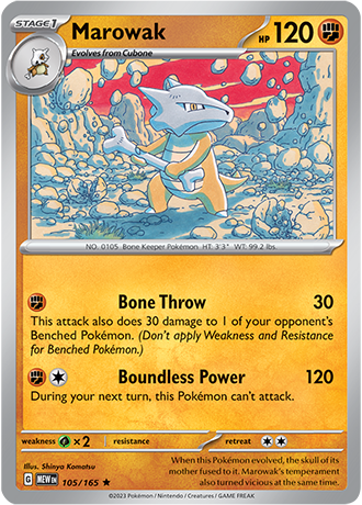 Karta Pokemon 105 165 Marowak [151].JPG