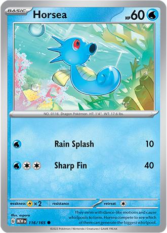 Karta Pokemon 116 165 Horsea [151].JPG